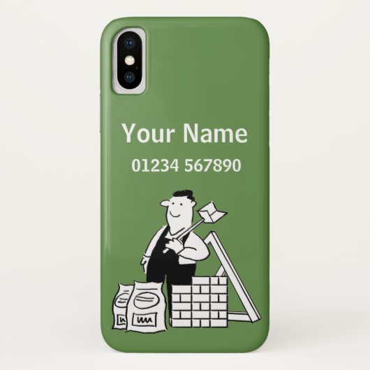 Builder Theme Cartoon Case-Mate iPhone Case (Achterkant)