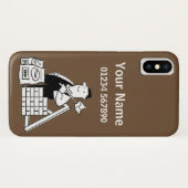 Builder Theme Cartoon Case-Mate iPhone Case (Achterkant (horizontaal))