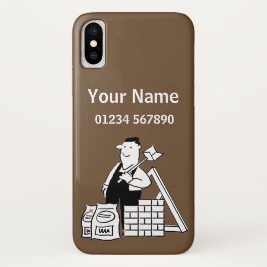 Builder Theme Cartoon Case-Mate iPhone Case (Achterkant)