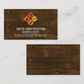 Builder Tools Logo | Huisreparatie | Hout Visitekaartje (Voorkant / Achterkant)