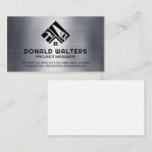 Builder Tools Logo | Metaalborstel Visitekaartje (Voorkant / Achterkant)