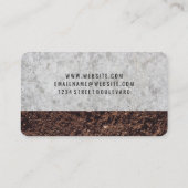 Builder Worker Logo | Beton en Grond Visitekaartje (Achterkant)