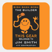builders bag vierkante sticker (Voorkant)