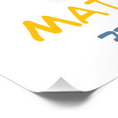 Building Block Splash Boy Birthday Party Welcome Perfect Poster (Hoek)