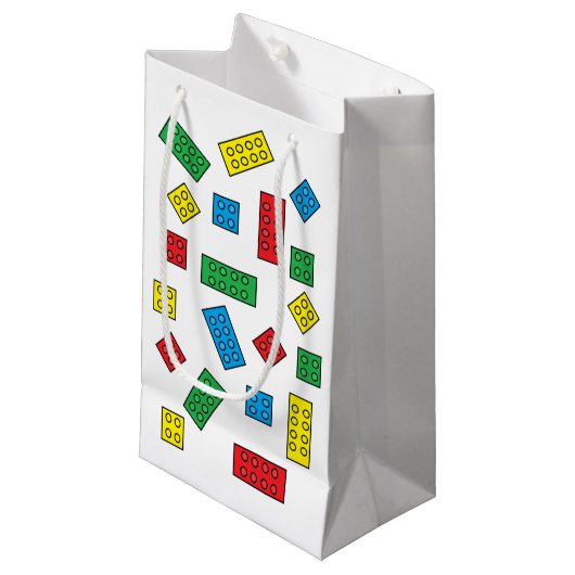 "Building Blocks" Gift Bag Klein Cadeauzakje (Voorkant Gekanteld)