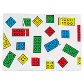 "Building Blocks" Grote Gift Bag Large Cadeautasje (Achterkant)