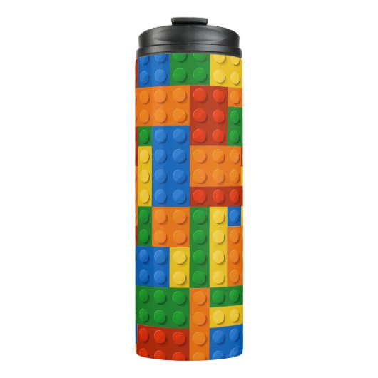 Building Blocks Pattern skin Toy Play Bricks Thermosbeker (Voorkant)