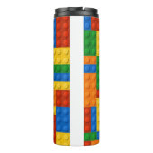 Building Blocks Pattern skin Toy Play Bricks Thermosbeker (Achterkant)
