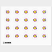 Building Brick Birthday Builder Blocks Bricks Figu Ronde Sticker (Vel)