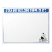 Building Company Notice to Personalise. Notitieblok (Voorkant)