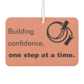 Building Confidence, One Step at a Time - Orange Luchtverfrisser (Voorkant)