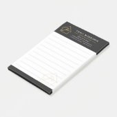 Building Construction Black Gold Post-it® Notes (Schuin)