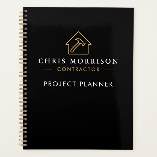 Building Construction Black Gold Project Planner (Voorkant)