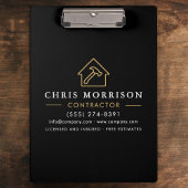 Building Construction Contractor Black Gold Klembord