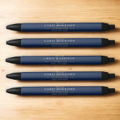 Building Construction Navy Blue Gold Zwarte Inkt Pen