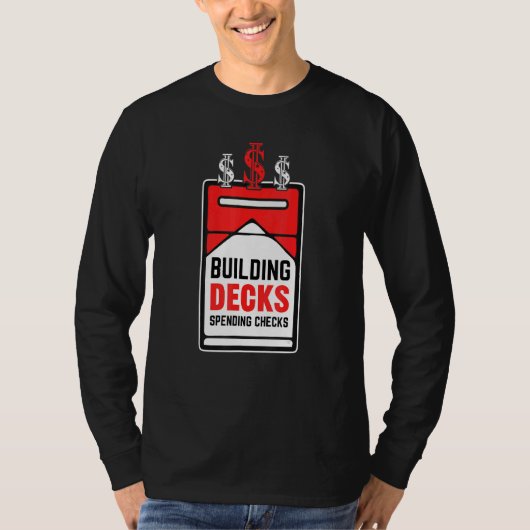 Building Decks Spending Checks Game Card Collector T-shirt (Voorkant)