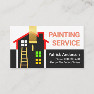Building Home Painting Service Visitekaartje