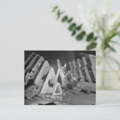 Building Liberty Ships, 1941 Briefkaart (Staand voorkant)