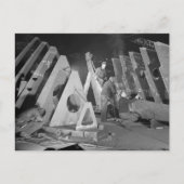 Building Liberty Ships, 1941 Briefkaart (Voorkant)