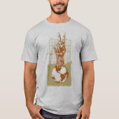 Building Peace Brown-hoes Raglan T-shirt (Voorkant)