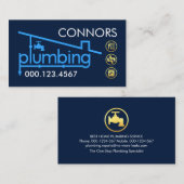Building Pipeline Plumbing Service Visitekaartje (Voorkant / Achterkant)