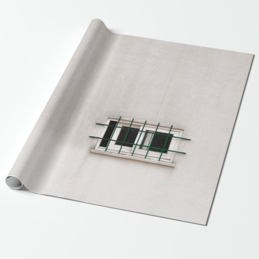 Building window architecture old cadeaupapier (Uitgerold)