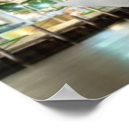 Buildings along the Miami River Riverwalk Poster (Hoek)