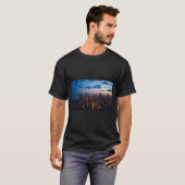 Buildings City Illuminated Skyline Cityscape T-shirt (Voorkant volledig)
