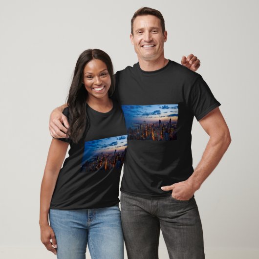 Buildings City Illuminated Skyline Cityscape T-shirt (Unisex)