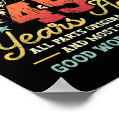 Built 45 Years Ago All Parts Original 45th Birthda Poster (Hoek)