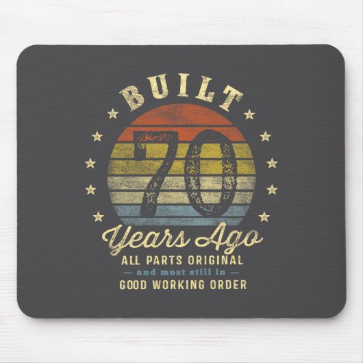 Built 70 Years Ago - All Parts Original 70th Birth Muismat (Voorkant)