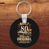 Built 80 Years Ago - Funny 80th Birthday Gift Sleutelhanger (Voorkant)