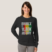 Built By Black History BHM African Pride Month Men T-shirt (Voorkant volledig)