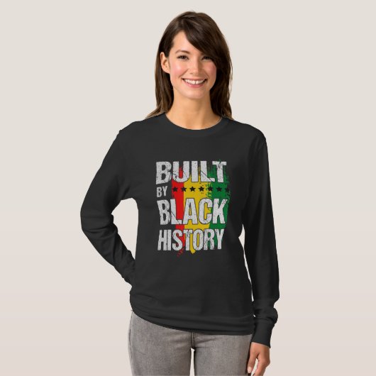 Built By Black History BHM African Pride Month Men T-shirt (Voorkant volledig)