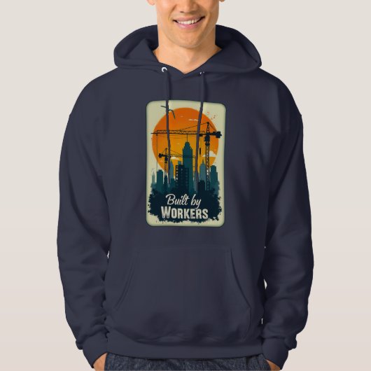 Built by Workers Retro Labor Day Shirt (Voorkant)