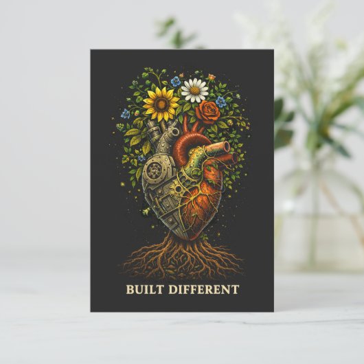 Built Different Bedankkaart (Staand voorkant)