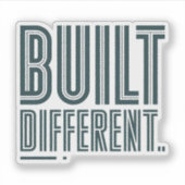 Built Different Graphic Sticker (Voorkant)