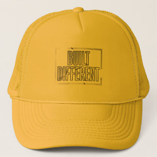 Built Different – Minimalist Motivational Hat Trucker Pet