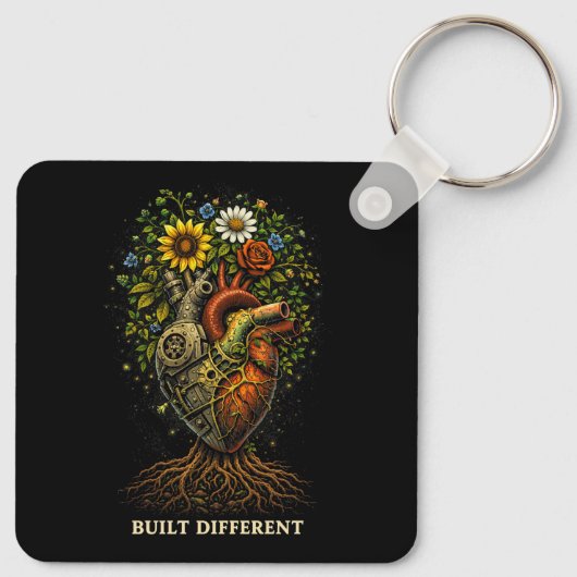 Built Different Sleutelhanger (Achterkant)