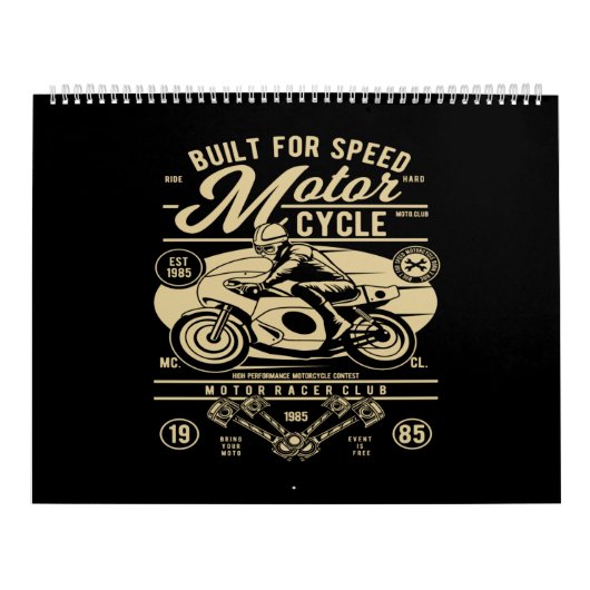 built for speed motorcycle kalender (Hoes)
