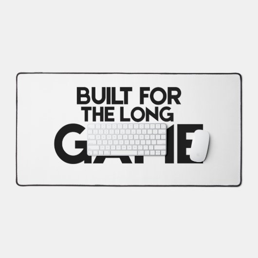 Built For The Long Game Minimalist Large Desk Mat (Keyboard & Muis)