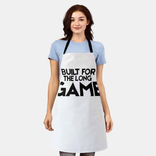 Built For The Long Game Minimalist Studio Apron Schort (Gedragen)