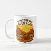 Built for the Open Road Retro Truck Art Koffiemok (Links)