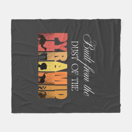 Built From Dust of The Pyramid | Fleece Blanket (Voorkant (Horizontaal))