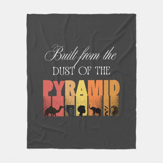 Built From Dust of The Pyramid | Fleece Blanket Deken (Voorkant)