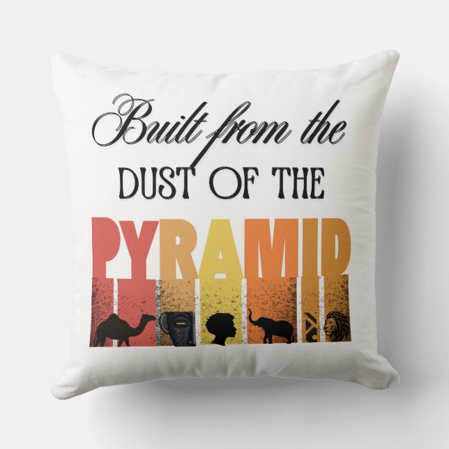 Built From Dust of The Pyramid | Throw Pillow Kussen (Achterkant)