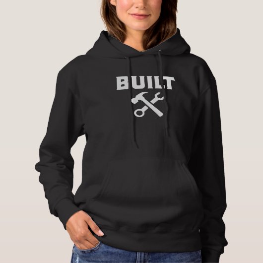 Built Graphic Car Car Mechanic Vehicle Technician Hoodie (Voorkant)