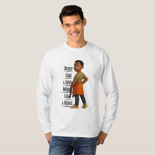 Built like A King,Pixarstyle 3d T-shirt (Voorkant volledig)