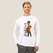 Built like A King,Pixarstyle 3d Tri-Blend Shirt (Voorkant)