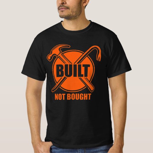 Built Not Bought Blue Collar Gift T-shirt (Voorkant)